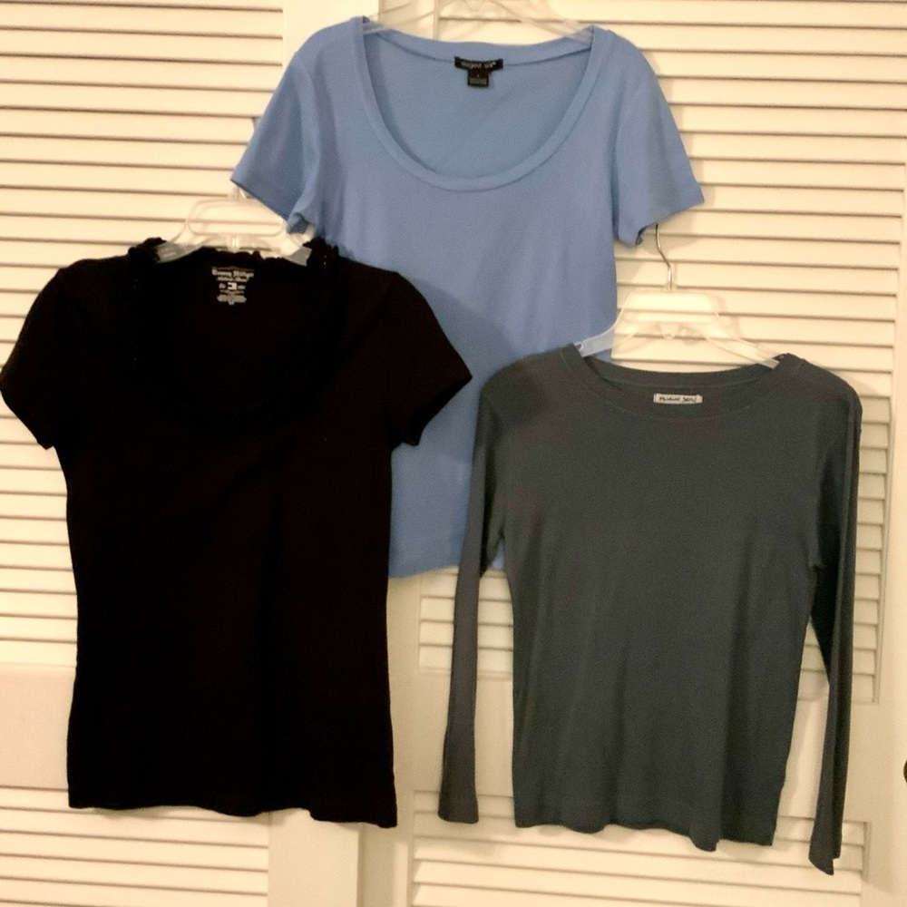 Size S, all tops 100% cotton knit